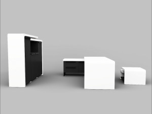 Office Executive Desk 6 Model 3D