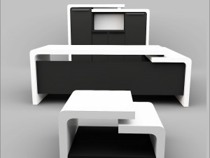 Office Executive Desk 6 3D-Modell