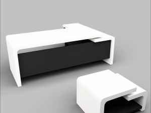 Office Executive Desk 6 Model 3D