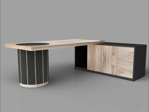 Office Executive Desk 7 3D Модель