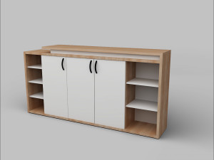 Office Executive Desk 8 3D Model