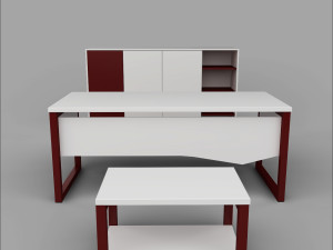 Office Executive Desk 9 3D-Modell