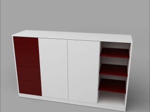 Office Executive Desk 9 3D-Modell