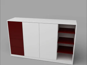 Office Executive Desk 9 3D Model