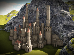 Majestic Castle Model 3D