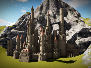 Majestic Castle Model 3D