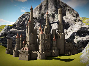 Majestic Castle 3D Model