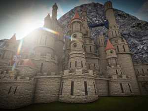 Majestic Castle 3D Model