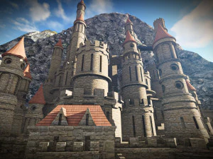 Kastil yang megah Model 3D