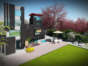Modern Villa 3D-Modell