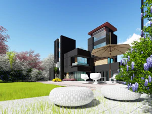 Modern Villa 3D Model
