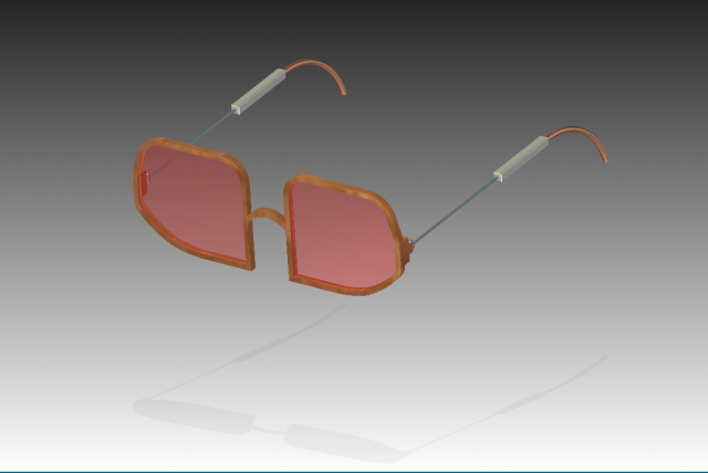 3D Wooden Frame Sunglasses 3D 모델 .c4d .max .obj .3ds .fbx .stl .blend 