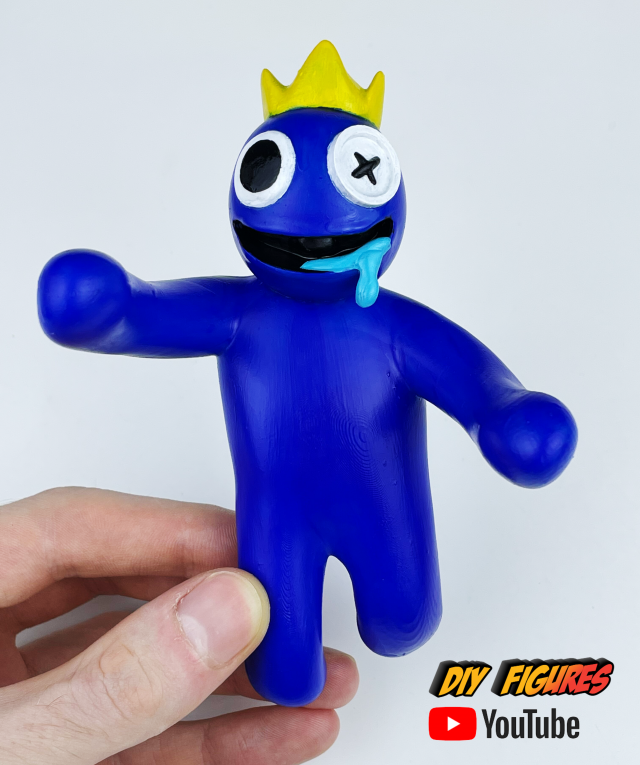 STL file Blue form Rainbow Friends Roblox Game 🌈・3D printing