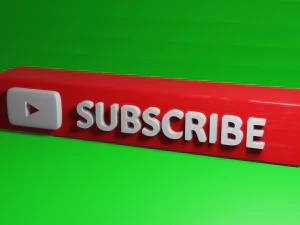 Subscribe button 3D Model