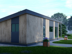 M52-01single roof 3D Model