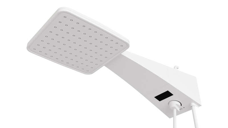 Real-size electric white showerhead Modèle 3D .c4d .max .obj .3ds .fbx .stl .blend