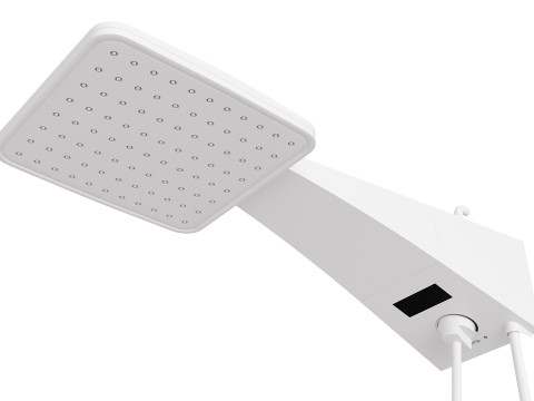 Real-size electric white showerhead 3D Модель