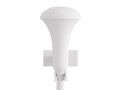 Real-size electric white showerhead Modèle 3D