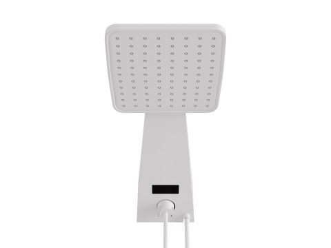 Real-size electric white showerhead Modèle 3D