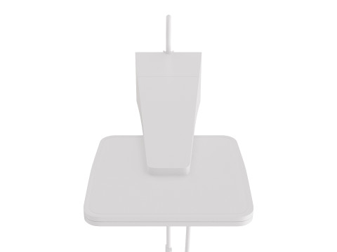 Real-size electric white showerhead Modèle 3D