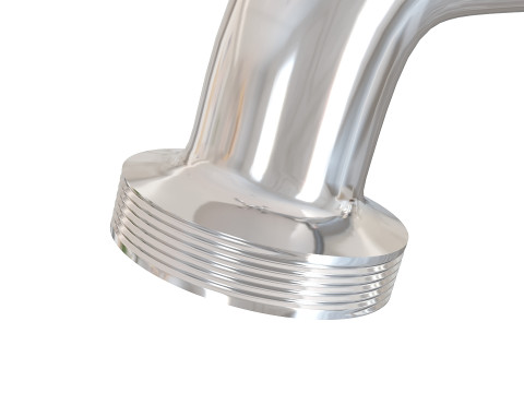 Realistic Double Outdoor Faucet for Garden and Laundry Model 3D