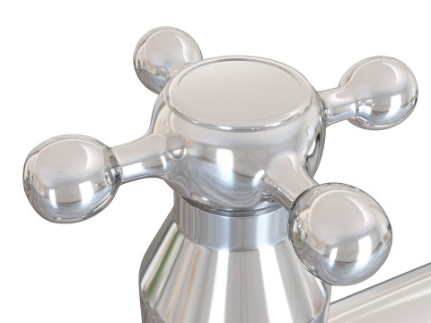 Modern Faucet Sleek Interior Tap for Kitchen and Bathroom Modello 3D