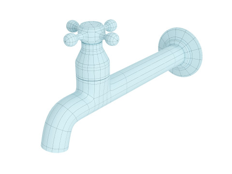 Modern Faucet Sleek Interior Tap for Kitchen and Bathroom Modello 3D