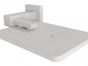 Round bathroom accessories 3Dモデル