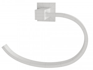 Round bathroom accessories 3Dモデル