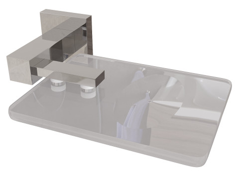 Square bathroom accessories 3D Модель