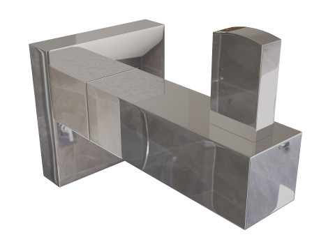 Square bathroom accessories 3D Модель
