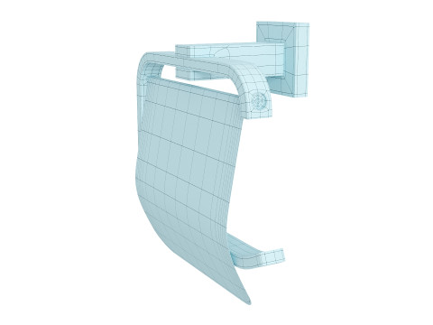 Square bathroom accessories 3D Модель