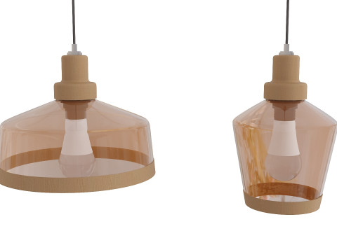 Chandelier of two different sizes Modelo 3D