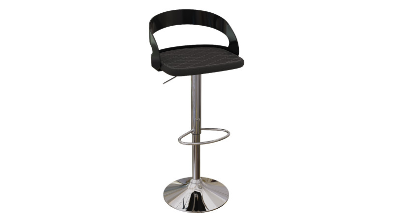 Stylish Modern Kitchen Stool for Bar Counters 3D Model .c4d .max .obj .3ds .fbx .stl .blend