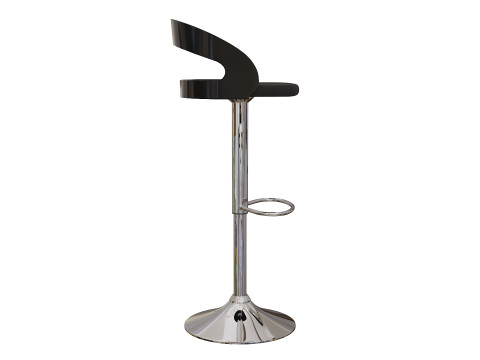 Stylish Modern Kitchen Stool for Bar Counters 3D Model