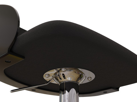 Stylish Modern Kitchen Stool for Bar Counters 3D Model