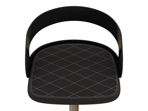 Stylish Modern Kitchen Stool for Bar Counters 3D Model