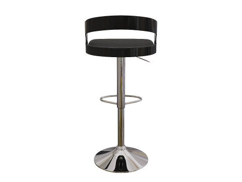 Stylish Modern Kitchen Stool for Bar Counters 3D Model