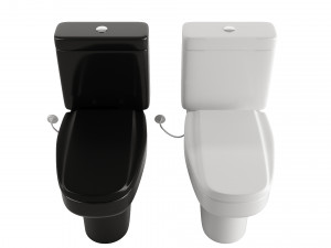 Two toilets in different colors 3Dモデル
