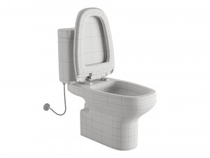 Two toilets in different colors 3Dモデル