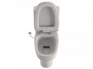 Two toilets in different colors 3Dモデル