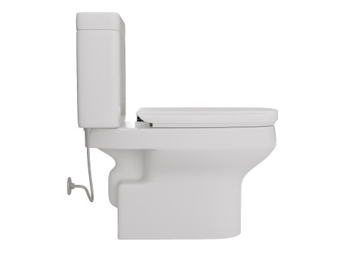 Modern Toilet Set with Two Color Variants Modelo 3D