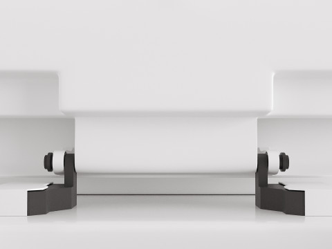 Modern Toilet Set with Two Color Variants Modelo 3D