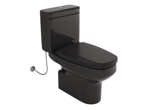 Modern Toilet Set with Two Color Variants Modelo 3D