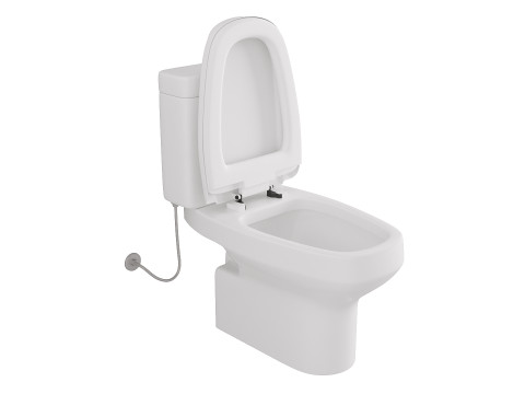 Modern Toilet Set with Two Color Variants Modelo 3D