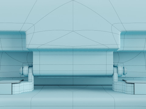 Modern Toilet Set with Two Color Variants Modelo 3D