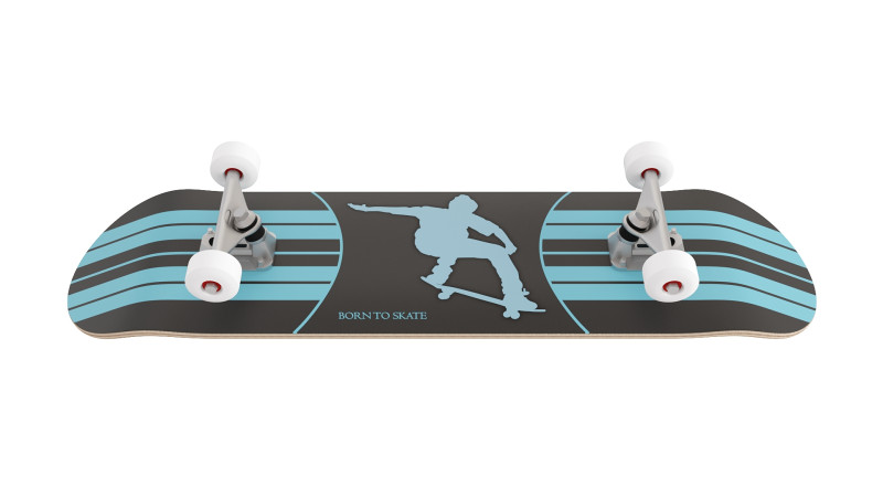 Realistic Skateboard for Sports and Urban Scenes 3D Модель .c4d .max .obj .3ds .fbx .stl .blend