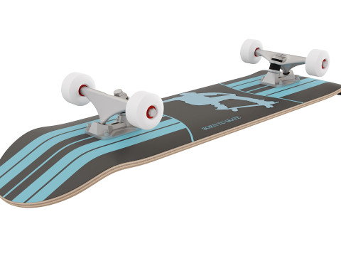 Realistic Skateboard for Sports and Urban Scenes 3D Модель