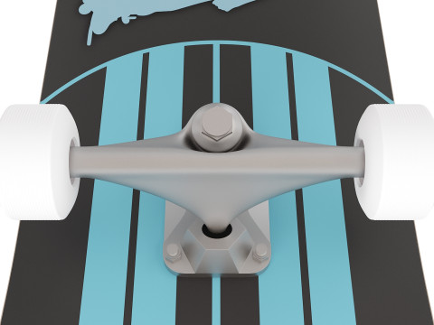 Realistic Skateboard for Sports and Urban Scenes 3D Модель