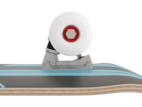 Realistic Skateboard for Sports and Urban Scenes 3D Модель